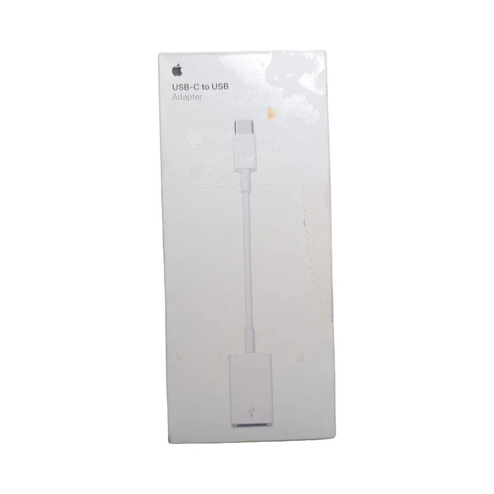 34-O Apple USB-C to USB Adapter for Apple iPhone - White (Open Box)
